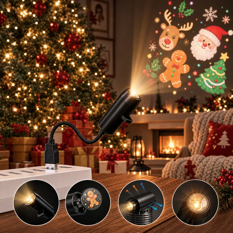 Plug the USB in and let the holiday glow take over